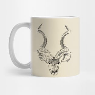 African Kudu - Black Mug